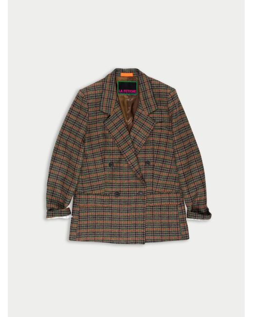 La Fetiche Brown Camille Tailored Blazer Jacket