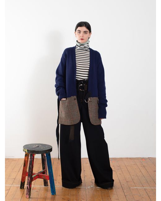 La Fetiche Blue Larry Cardigan Jacket