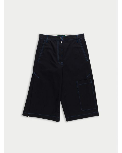 La Fetiche Blue Laura Cotton Panama Culottes