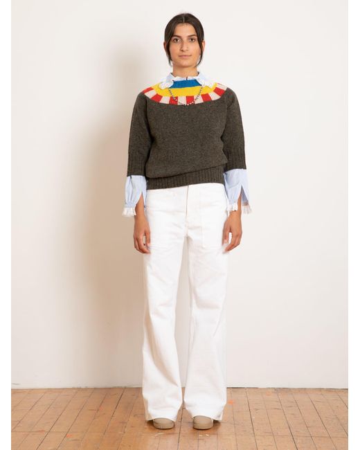 La Fetiche Multicolor Otti Fairisle Shetland Sweater