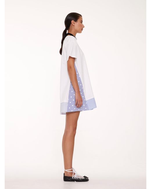 La Fetiche Blue Florence Short Sleeve T-Shirt Dress