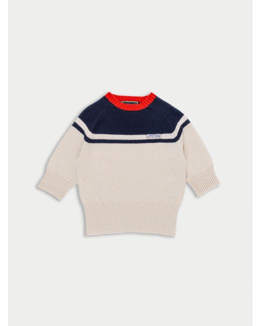 La Fetiche Blue Ady 3/4 Sleeve Sweater