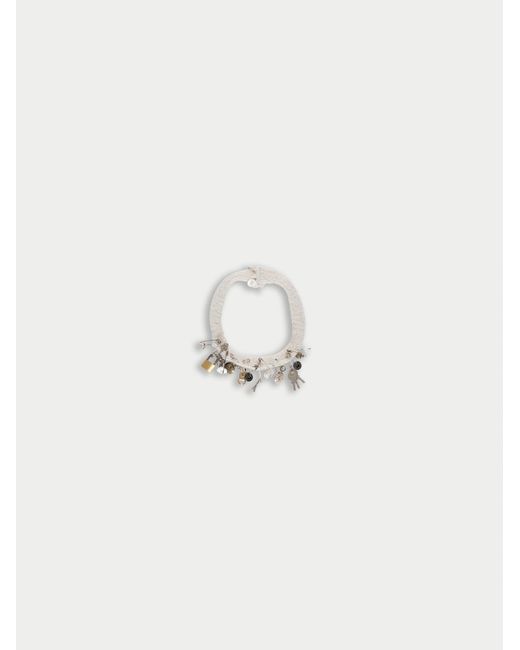 La Fetiche Natural Lyra Embellished Necklace