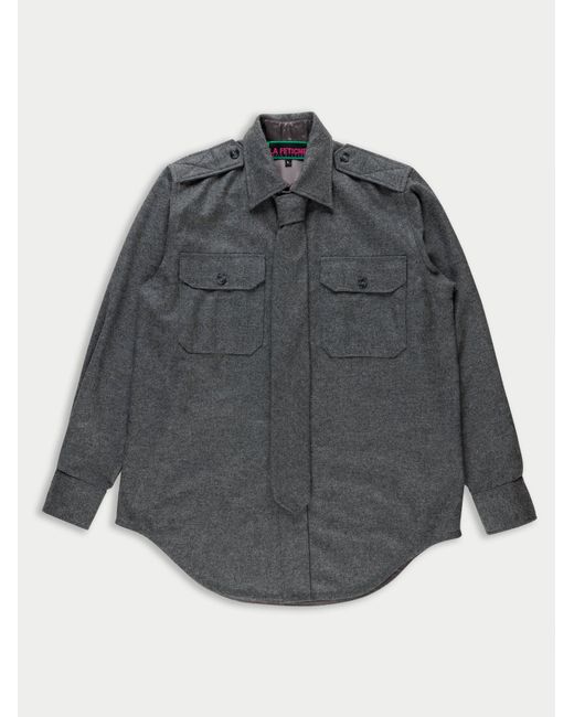 Women's Grey Loic Military Syle Shirt