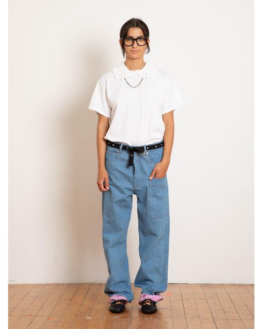 La Fetiche White Alexa Cotton T-Shirt