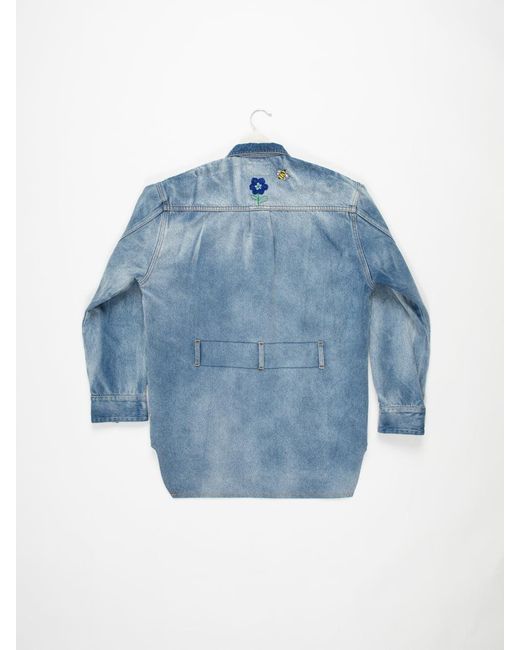 La Fetiche Blue Betty Bis Acid Dyed Overshirt