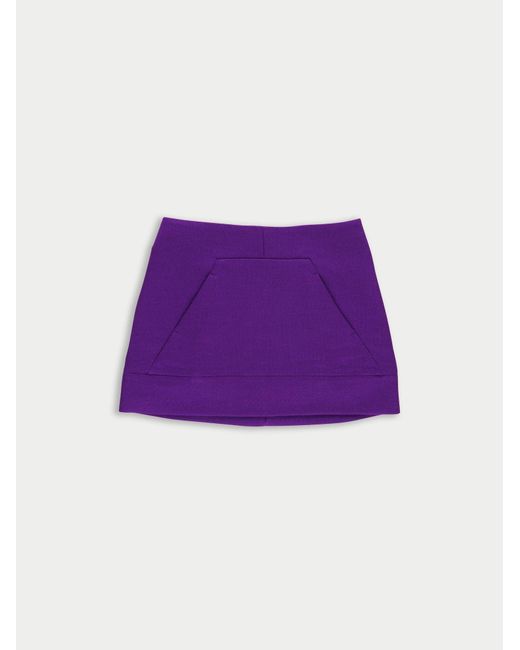 La Fetiche Purple Avril Mini Skirt