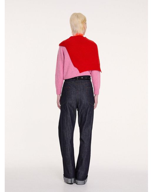 La Fetiche Red Rose Sweater Scarf