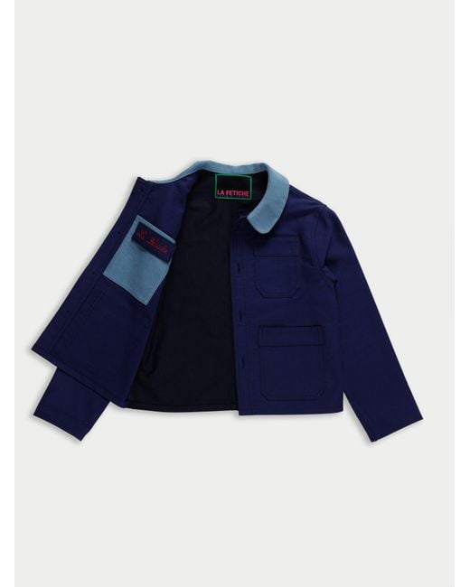 La Fetiche Blue Alex Utility Jacket