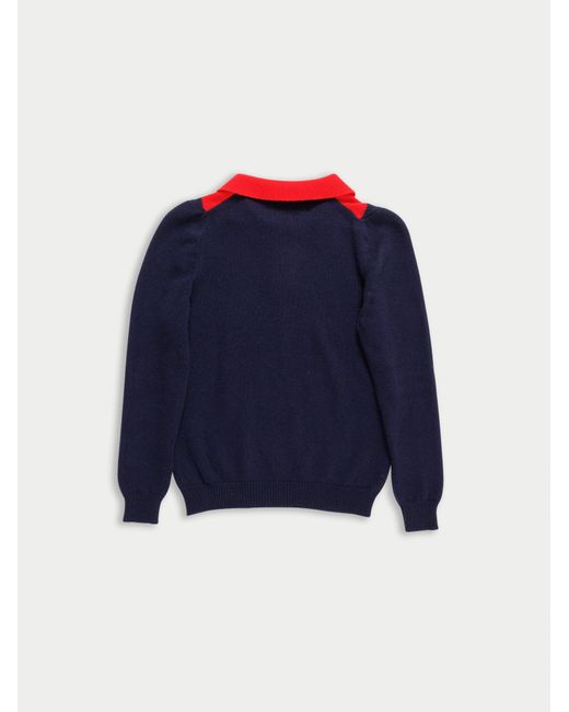 La Fetiche Blue Lory Polo Sweater