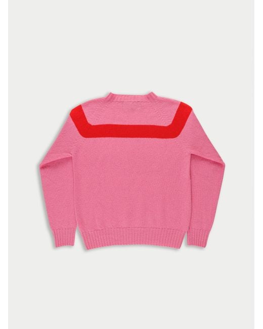 La Fetiche Pink Ossie Traditional Seam Free Sweater
