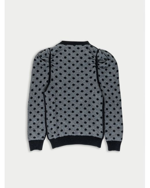 La Fetiche Black Hana Reversible V-Neck Sweater