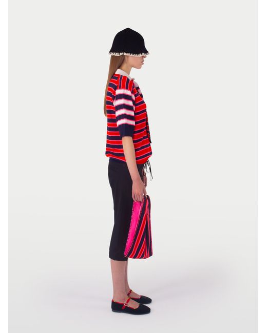La Fetiche Red Winnie Rugby Top