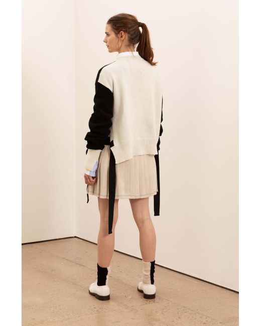 La Fetiche Black Coco Hand Framed And Hand Finished Sweater With Graphic Styling Open