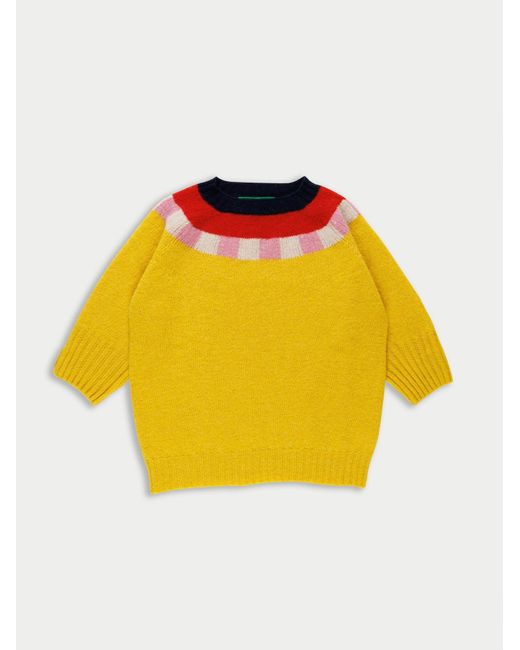 La Fetiche Yellow Otti Fairisle Shetland Sweater