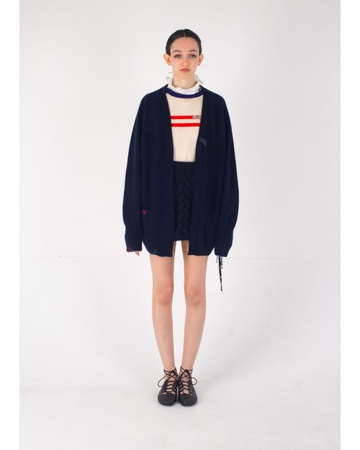 La Fetiche Blue Sylvia Cardigan
