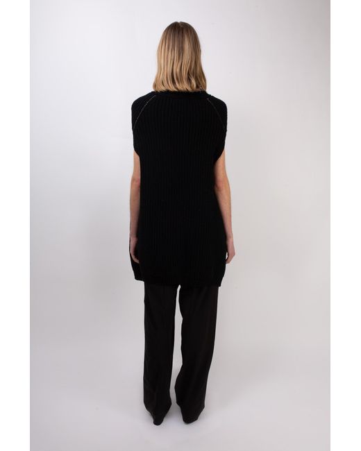 La Fetiche Blue Valerie Heavy Weight Knitted Cardigan