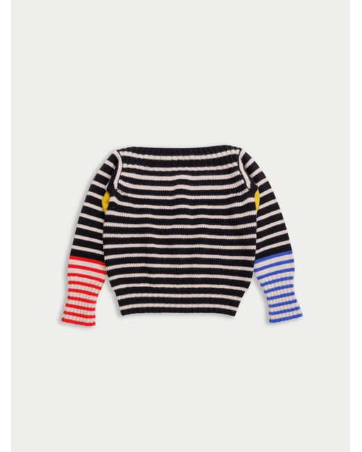La Fetiche Black Memphis Striped Sweater