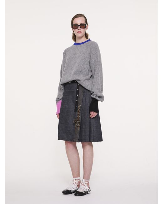 La Fetiche Gray Bryan Lambswool Sweater