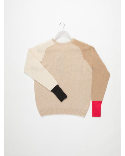 Women's Natural George Oversized Lambswool Jumper