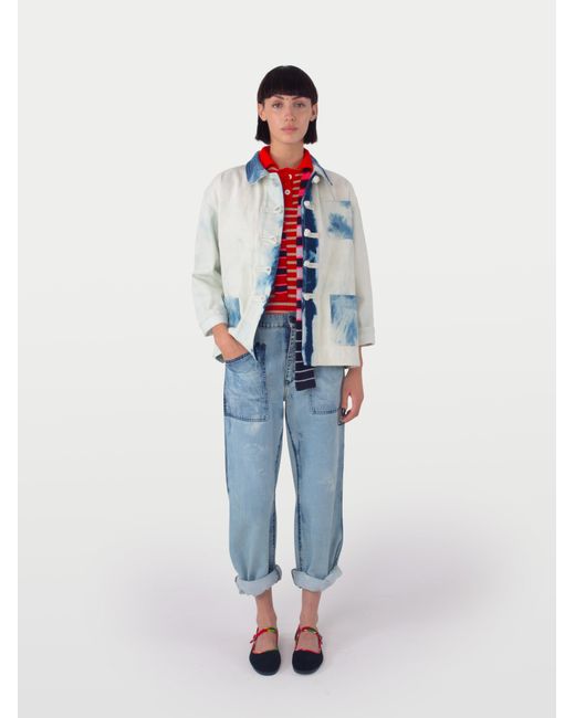 Women's Blue Anouk Denim Utility Jacket