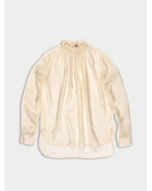 Women's Natural Vivienne Lightweight Silk Blouse
