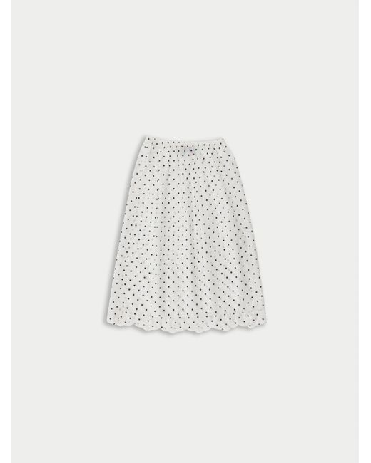 La Fetiche White Piano Slip Skirt