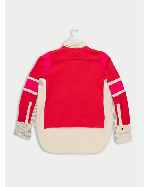 La Fetiche Pink Martha Reworked Oversized Rugby Shirt