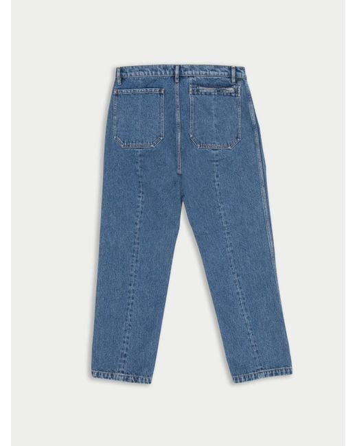 La Fetiche Blue Andy Workwear Style Jeans With Tapered Leg