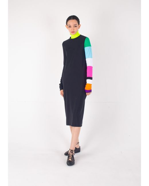 La Fetiche Black Suzan Lycra T-Shirt Dress