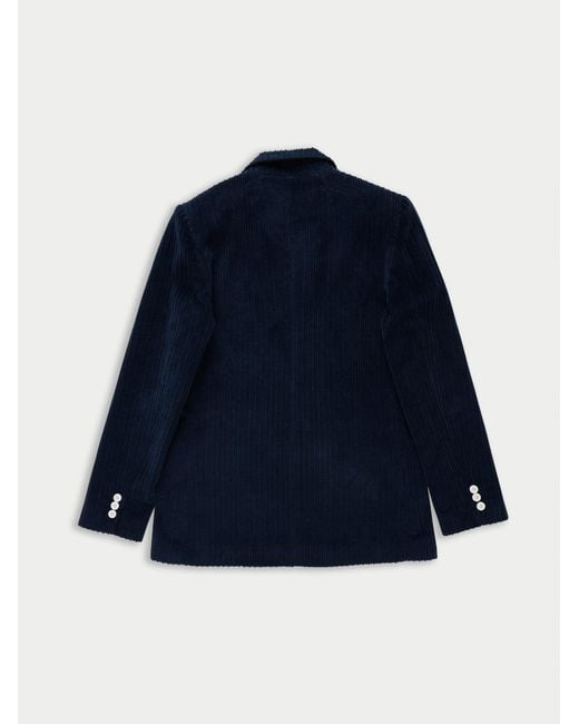 La Fetiche Blue Camille Corduroy Blazer