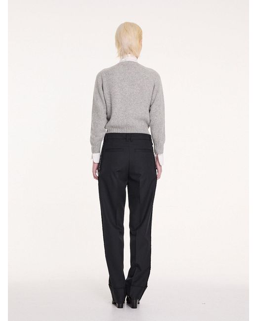 La Fetiche Gray Clark Crew Neck Shetland Sweater