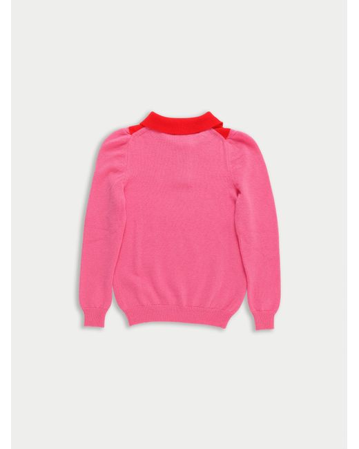 La Fetiche Pink Lory Polo Sweater