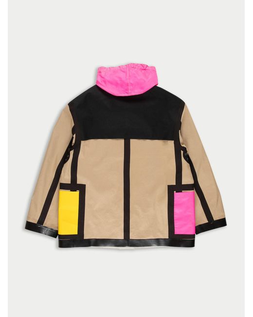 La Fetiche Pink Malevich Fully Reversible Oversized Donkey Jacket
