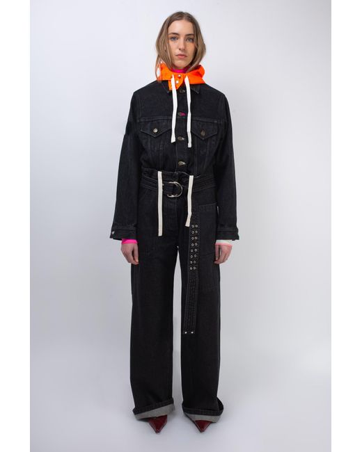 La Fetiche Black David Washed Work-Wear Jeans