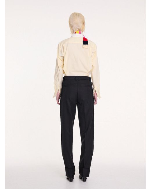 La Fetiche White June Colour Blocked Shirt