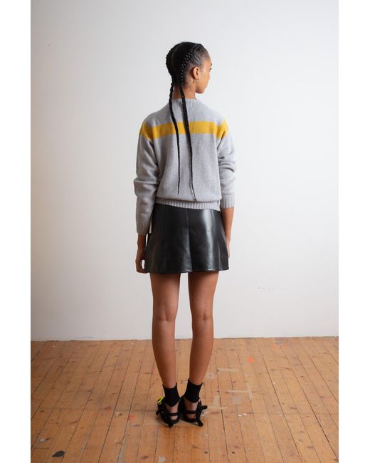 La Fetiche Gray Nancy Lambswool Cardigan