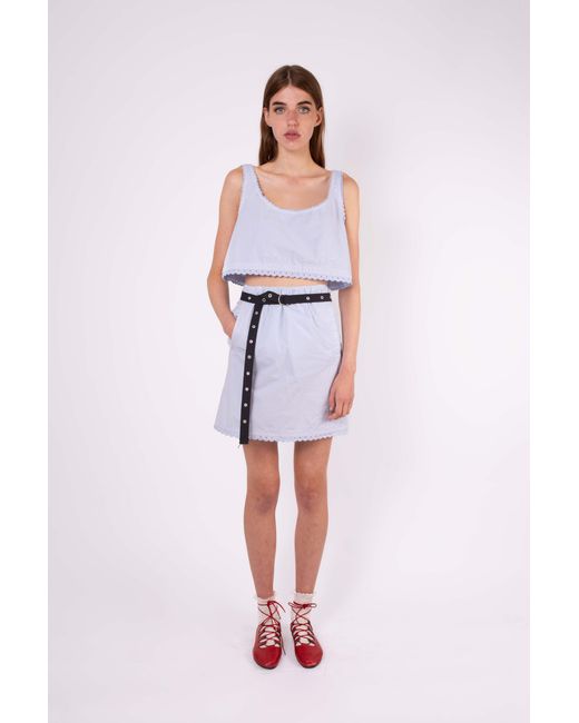 La Fetiche Blue Pia Lingerie Styled Skirt