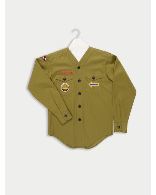 La Fetiche Green Mitsouko Vintage Style Military Shirt