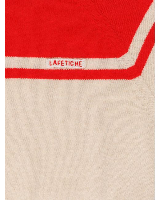 La Fetiche Red Ady 3/4 Sleeve Sweater