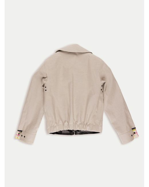 La Fetiche Natural Jaime Reversible Bomber Jacket