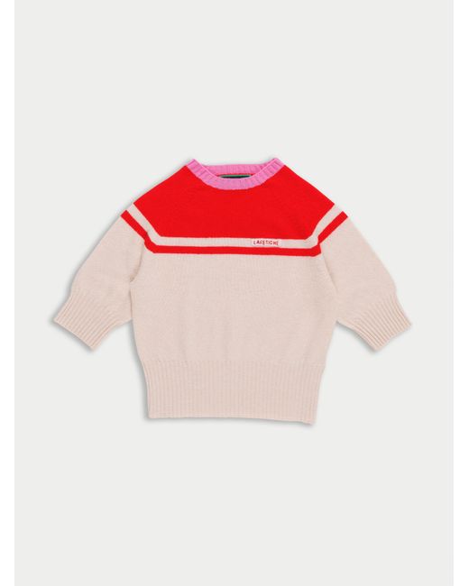 La Fetiche Red Ady 3/4 Sleeve Sweater