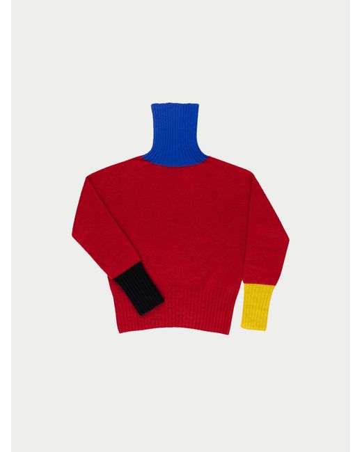La Fetiche Red Rudi Mini Polo Sweater