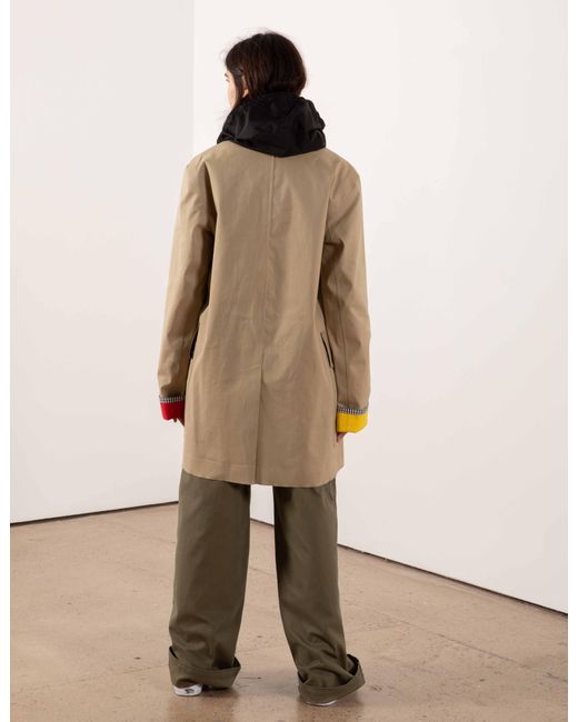 La Fetiche Natural Yoko Hand Made Cotton Bonded Waterproof Trench-Coat
