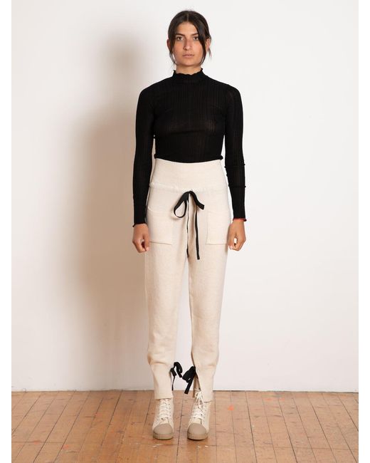 La Fetiche Natural Tina Knitted Jogging Pants