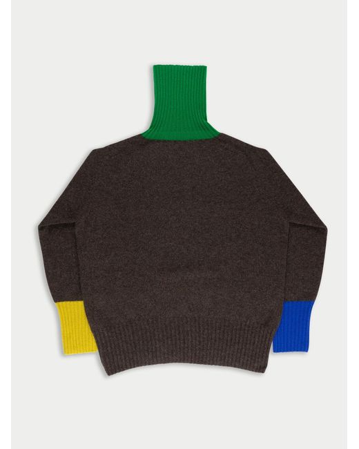 La Fetiche Blue Rudi Traditional Seam-Free Polo Sweater