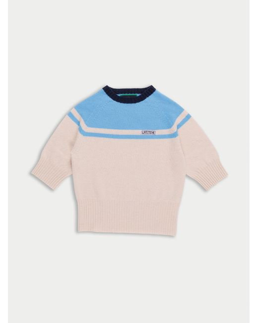 La Fetiche Blue Ady 3/4 Sleeve Sweater