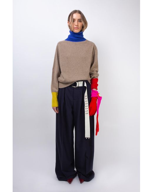 La Fetiche Multicolor Rudi Traditional Seam-Free Polo Sweater
