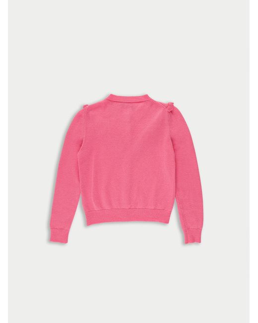 La Fetiche Pink Vali Fine Weight Cardigan