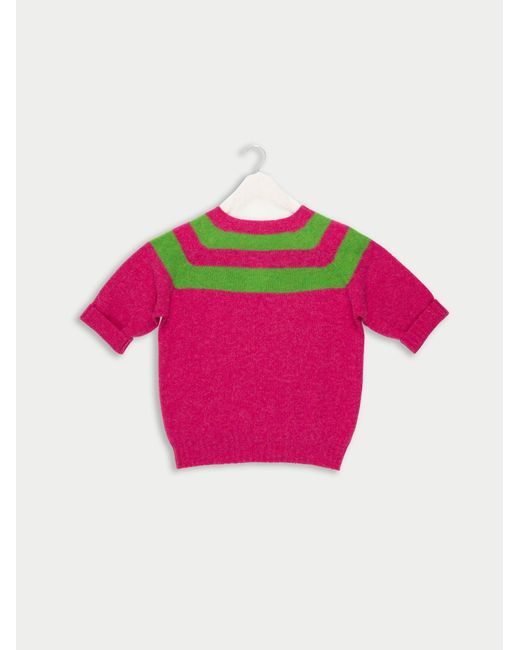 La Fetiche Pink Haring Shetland Sweater